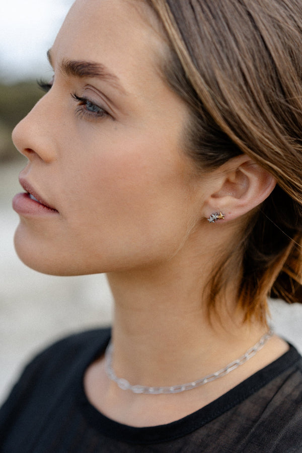 Star Studs- Mixed Metals