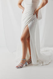 Swoon Heel - Powder Blue - Premium Heel from Chaos & Harmony Bridal - Just $369! Shop now at Chaos & Harmony