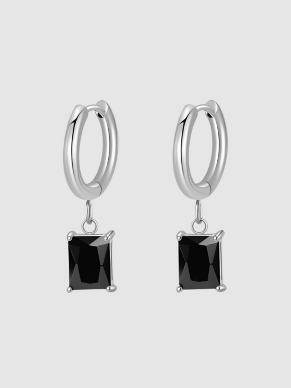 Willow Earrings - Black/Silver