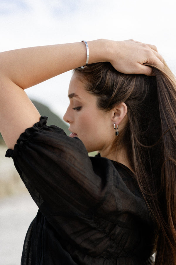 Willow Earrings - Black/Silver