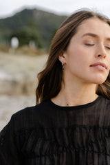 Willow Earrings - Black/Silver