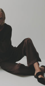 Rivet Mule - Chocolate Velvet