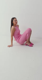 Cleo Heel - Fuchsia