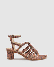 Afterglow Heel - Tan Snake - Premium Heel from Chaos & Harmony - Just $149.0! Shop now at Chaos & Harmony