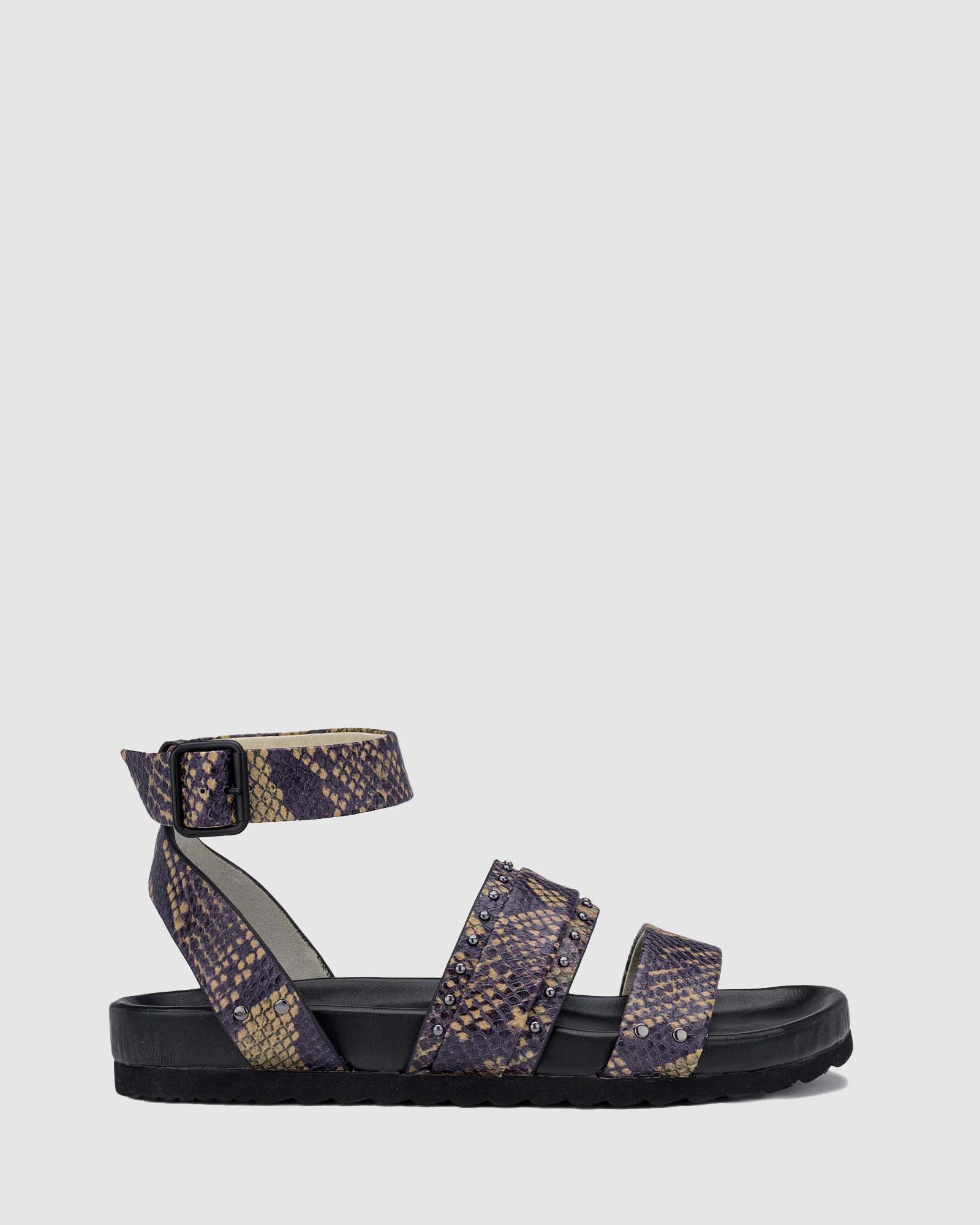 Aster Sandal - Brown Snake - Premium Sandal from Chaos & Harmony - Just $99! Shop now at Chaos & Harmony