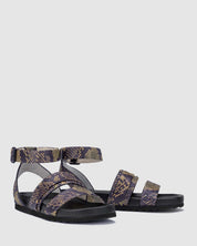 Aster Sandal - Brown Snake - Premium Sandal from Chaos & Harmony - Just $99! Shop now at Chaos & Harmony