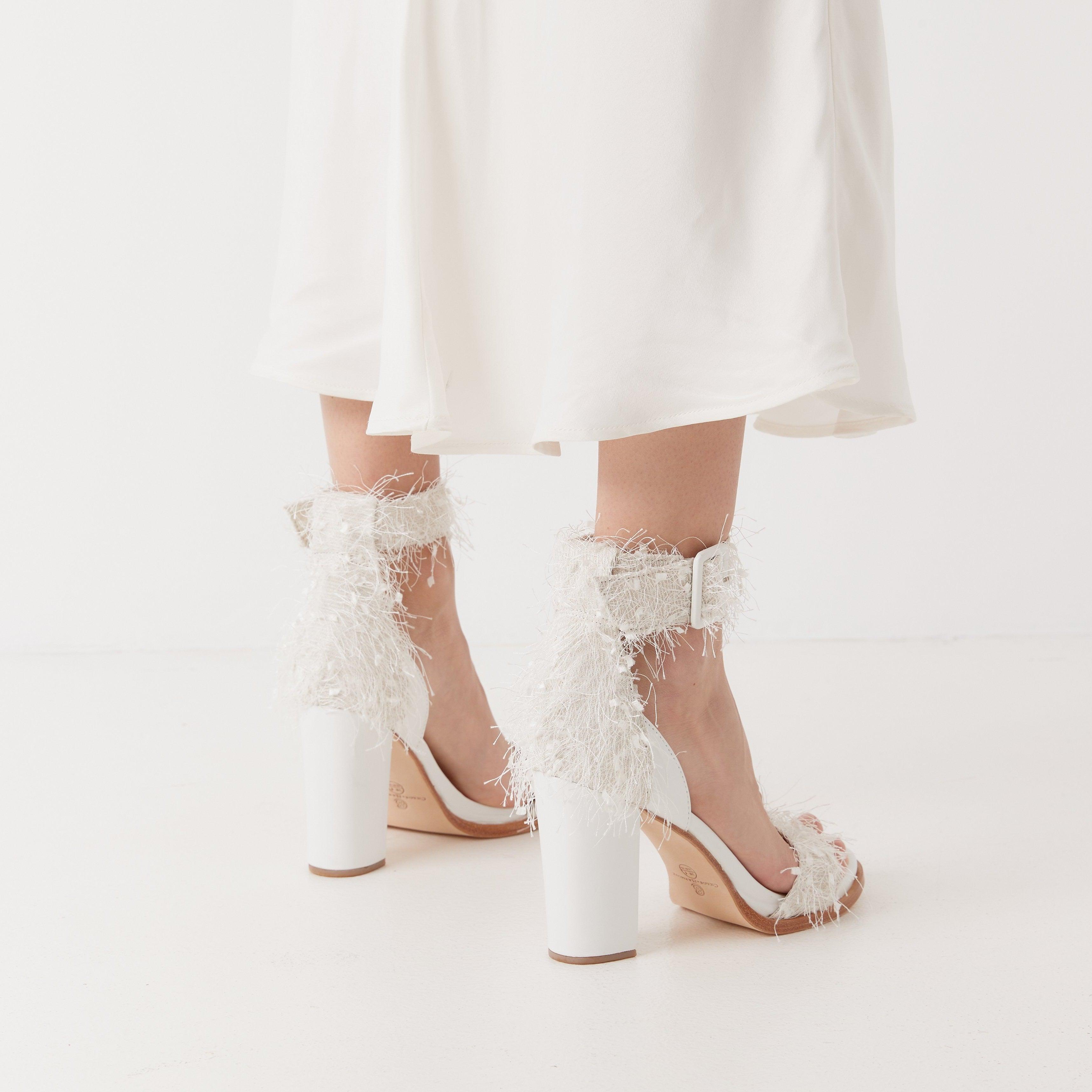 Freedom Heel - Snow Confetti - Premium Heel from Chaos & Harmony Bridal - Just $189! Shop now at Chaos & Harmony