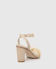 Chichi Heel - Honey Feather - Premium Heel from Chaos & Harmony Bridal - Just $349! Shop now at Chaos & Harmony