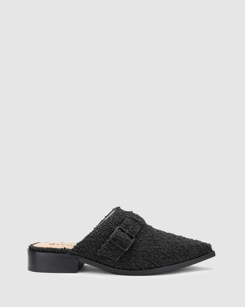 Collective Mule - Black Boucle - Premium Mule from Chaos & Harmony - Just $149.0! Shop now at Chaos & Harmony