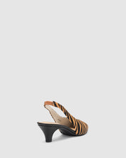 Cosmopolitan Heel - Natural Stripe - Premium Heel from Chaos & Harmony - Just $169.0! Shop now at Chaos & Harmony