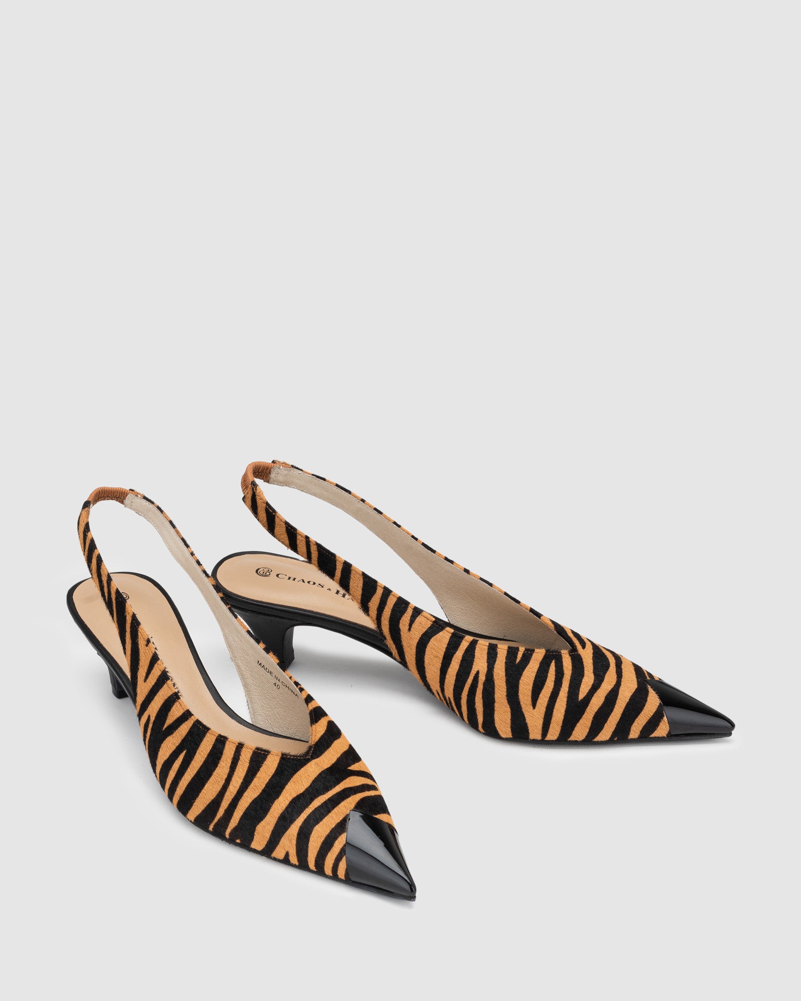 Cosmopolitan Heel - Natural Stripe - Premium Heel from Chaos & Harmony - Just $169.0! Shop now at Chaos & Harmony