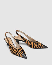 Cosmopolitan Heel - Natural Stripe - Premium Heel from Chaos & Harmony - Just $169.0! Shop now at Chaos & Harmony
