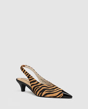 Cosmopolitan Heel - Natural Stripe - Premium Heel from Chaos & Harmony - Just $169.0! Shop now at Chaos & Harmony