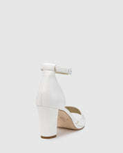 Evermore High Heel - Snow - Premium Mid heel from Chaos & Harmony Bridal - Just $359! Shop now at Chaos & Harmony