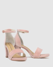 Evermore Heel - Blush Velvet - Premium Mid heel from Chaos & Harmony Bridal - Just $299! Shop now at Chaos & Harmony