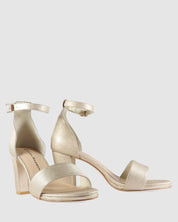 Evermore High Heel - Gold Lines - Premium Mid heel from Chaos & Harmony Bridal - Just $359! Shop now at Chaos & Harmony