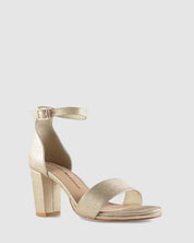 Evermore High Heel - Gold Lines - Premium Mid heel from Chaos & Harmony Bridal - Just $359! Shop now at Chaos & Harmony