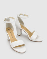 Evermore High Heel - Snow - Premium Mid heel from Chaos & Harmony Bridal - Just $359! Shop now at Chaos & Harmony