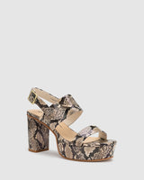 Fierce Heel - Natural Snake - Premium Heel from Chaos & Harmony - Just $169.0! Shop now at Chaos & Harmony