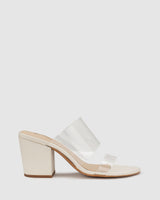 Glow Heel - Ecru Vinyl