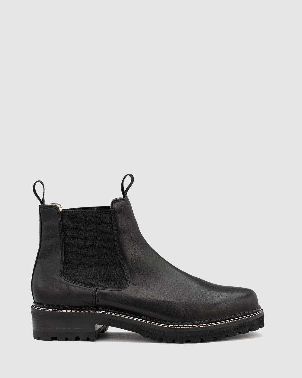 Halcyon Boot - Black leather Chelsea boot from Chaos & Harmony - Just $349. Shop now at Chaos & Harmony