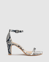 Lover Heel - Black & White Snake