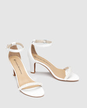 Lover Pearl Heel - Snow - Premium Heel from Chaos & Harmony Bridal - Just $329! Shop now at Chaos & Harmony