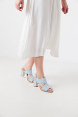 Passion Heel - Powder Blue - Premium High Heel from Chaos & Harmony Bridal - Just $389! Shop now at Chaos & Harmony