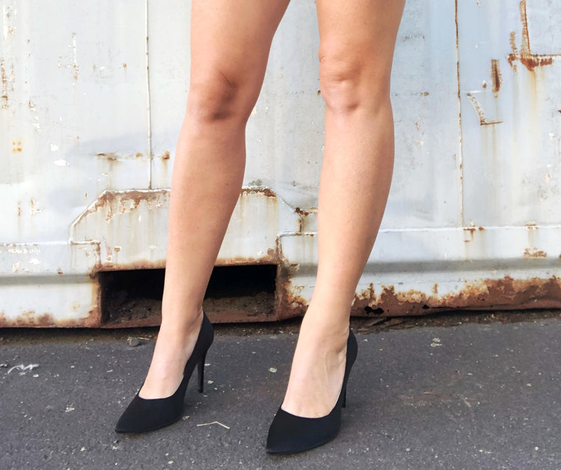 Rosette Heel - Black - Premium High Heel from Chaos and Harmony, Chaos & Harmony - Just $79.0! Shop now at Chaos & Harmony