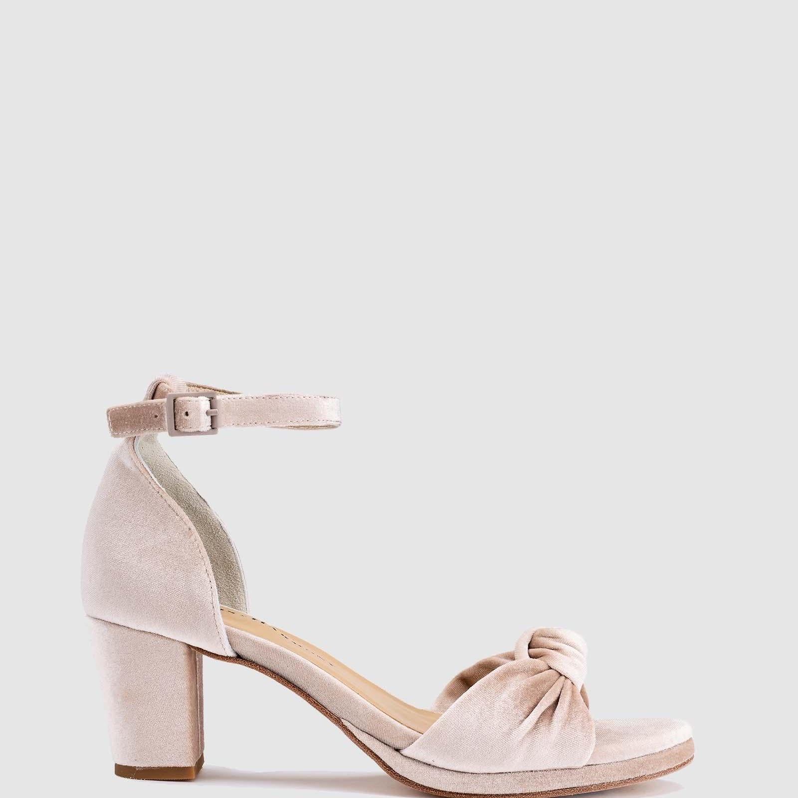 Promise Heel - Champagne Velvet - Premium Heel from Chaos & Harmony Bridal - Just $299! Shop now at Chaos & Harmony