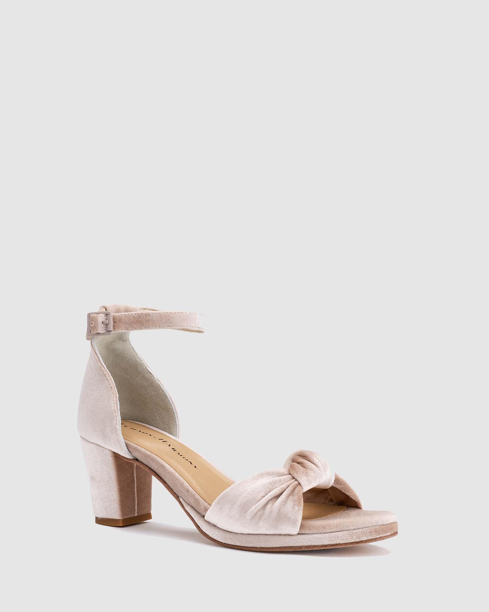 Promise Heel - Champagne Velvet - Premium Heel from Chaos & Harmony Bridal - Just $299! Shop now at Chaos & Harmony