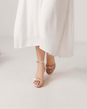 Promise Heel - Champagne Velvet - Premium Heel from Chaos & Harmony Bridal - Just $299! Shop now at Chaos & Harmony