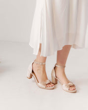 Promise Heel - Champagne Velvet - Premium Heel from Chaos & Harmony Bridal - Just $299! Shop now at Chaos & Harmony