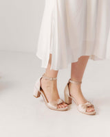Promise Heel - Champagne Velvet - Premium Heel from Chaos & Harmony Bridal - Just $299! Shop now at Chaos & Harmony