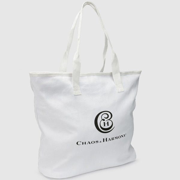 C&H Tote Bag - White - Premium Bag from Chaos & Harmony Accessories - Just $49.0! Shop now at Chaos & Harmony