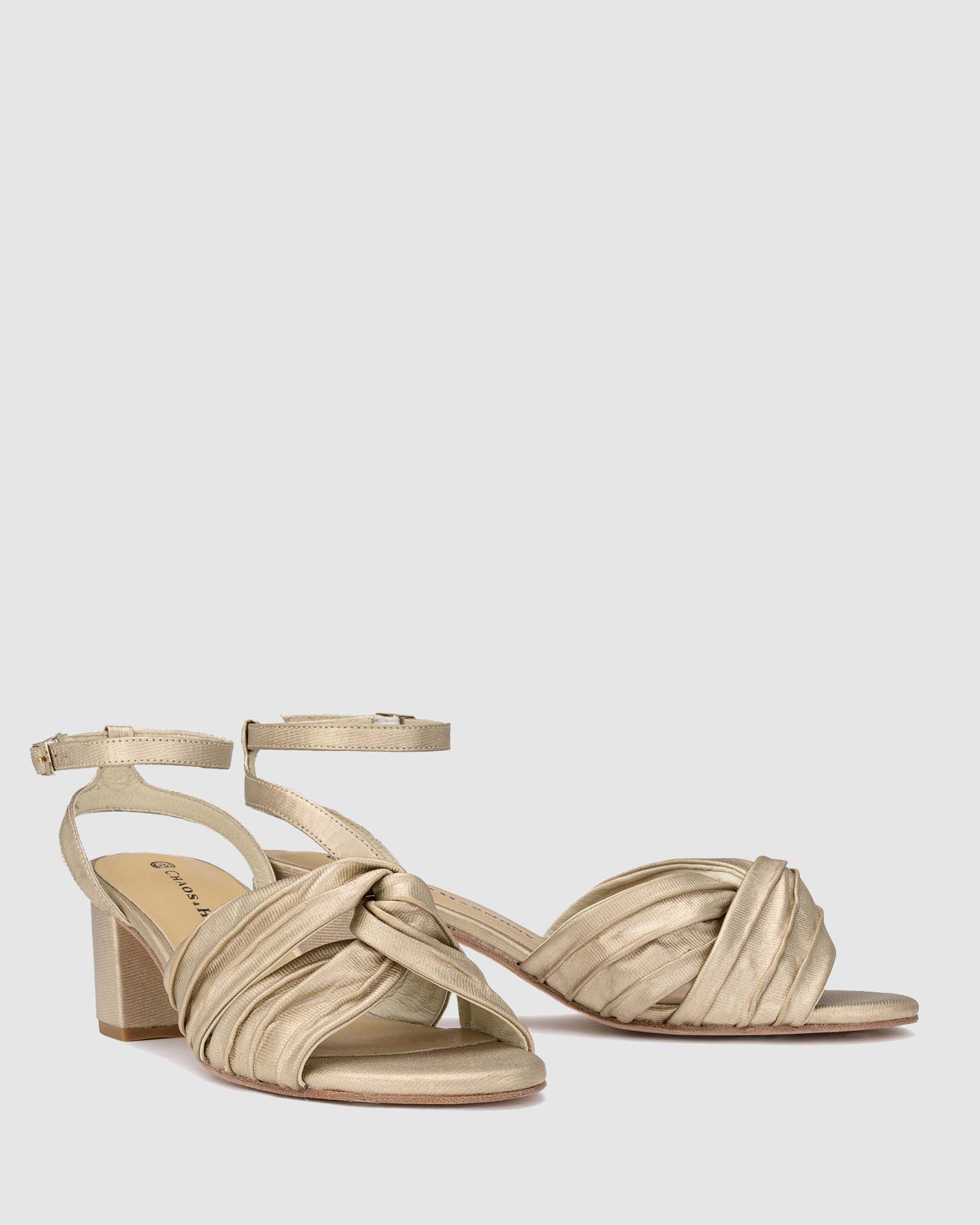 Treasure Heel - Gold Lines - Premium Heel from Chaos & Harmony Bridal - Just $369! Shop now at Chaos & Harmony