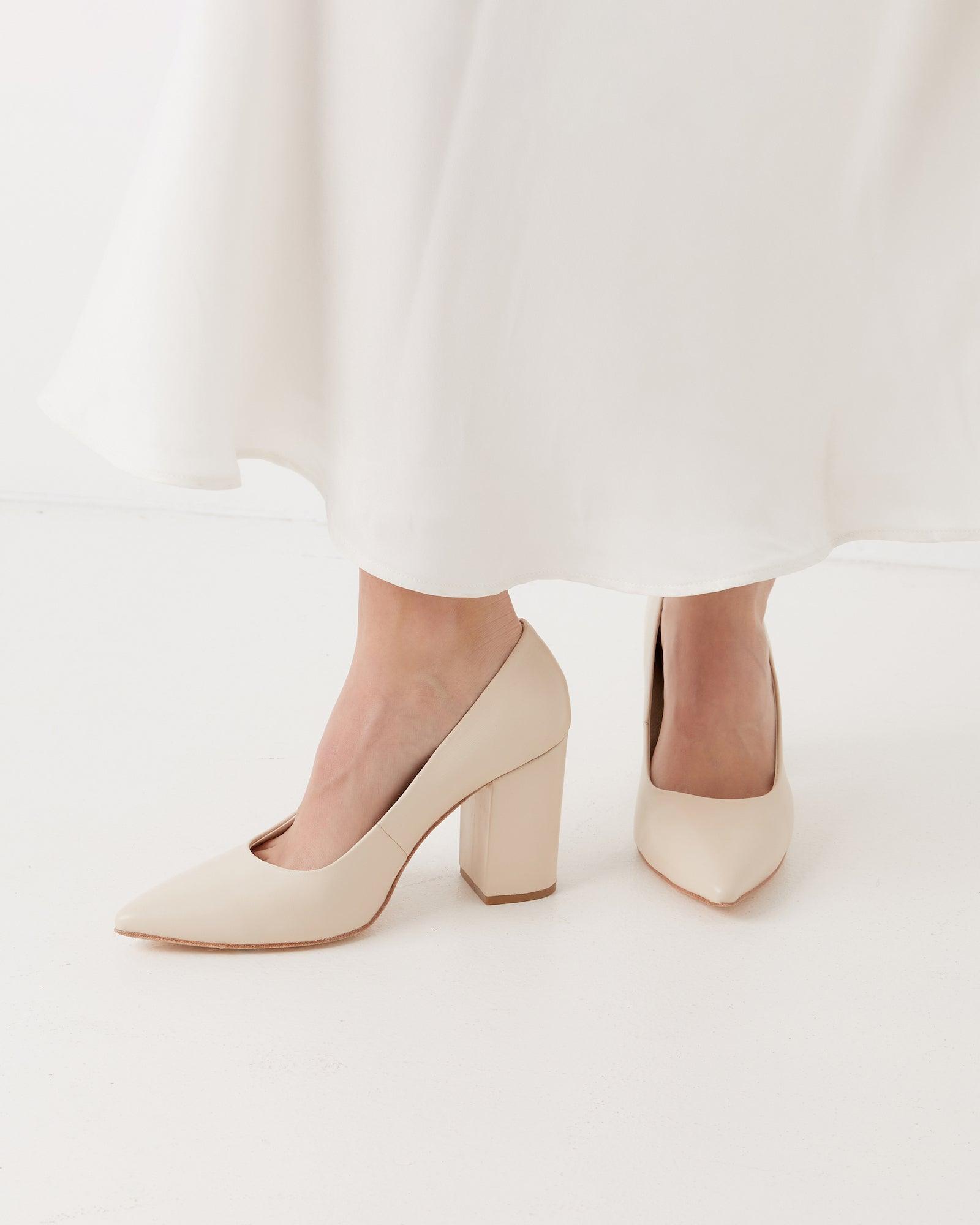 Brilliance Pump - Ivory - Premium Heel from Chaos & Harmony Bridal - Just $319! Shop now at Chaos & Harmony