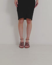 Afterglow Heel - Tan Snake